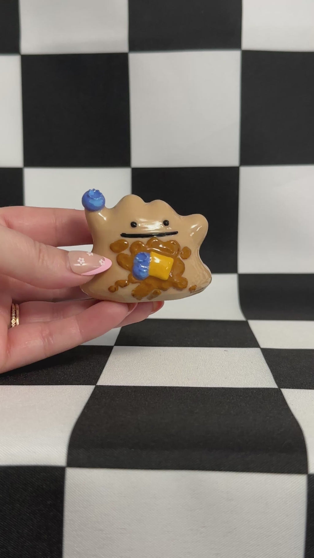 Blueberry Pancake Mimic Blob Figurine