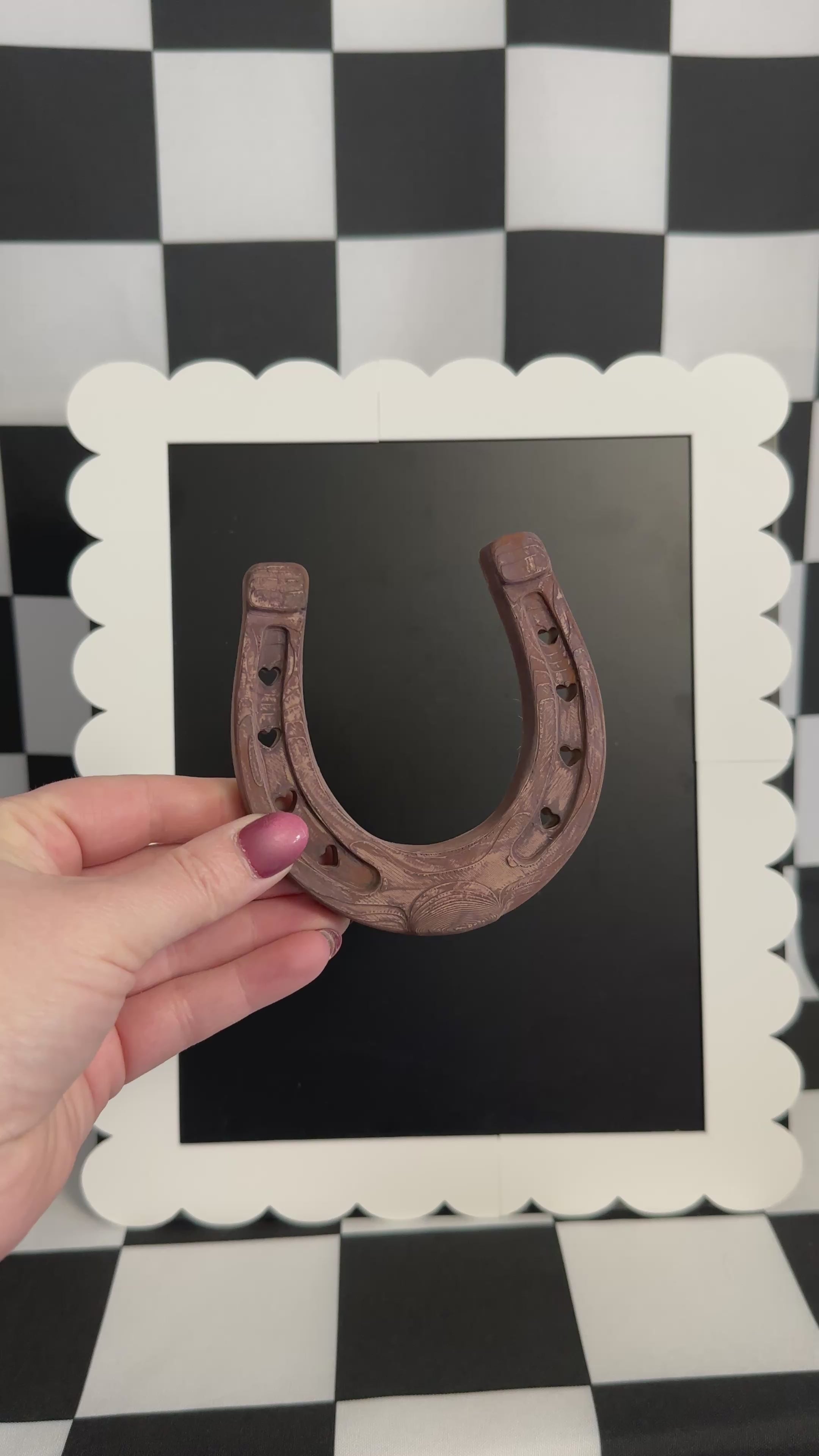 Western Horseshoe Magnet | Lucky Charm Rustic Decor (Heart or Classic Design)1
