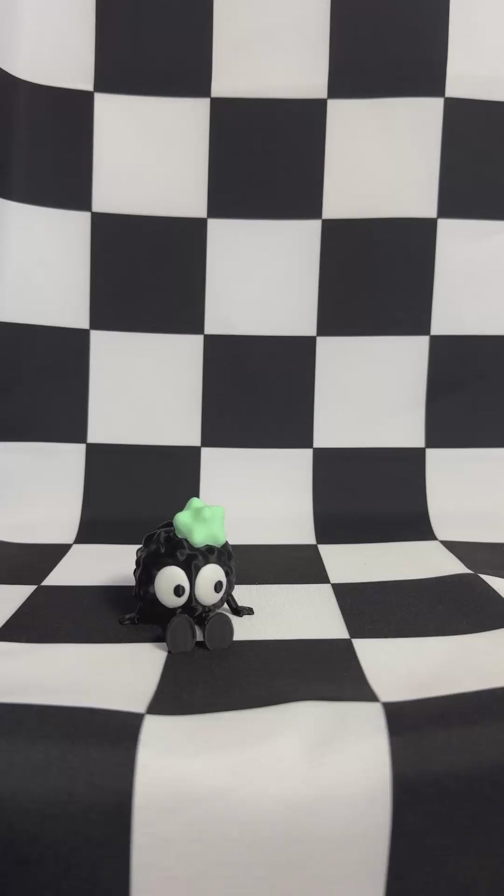 Emoji Angry Soot Sprite 3D Printed Desk Buddy Fidget Figurine1