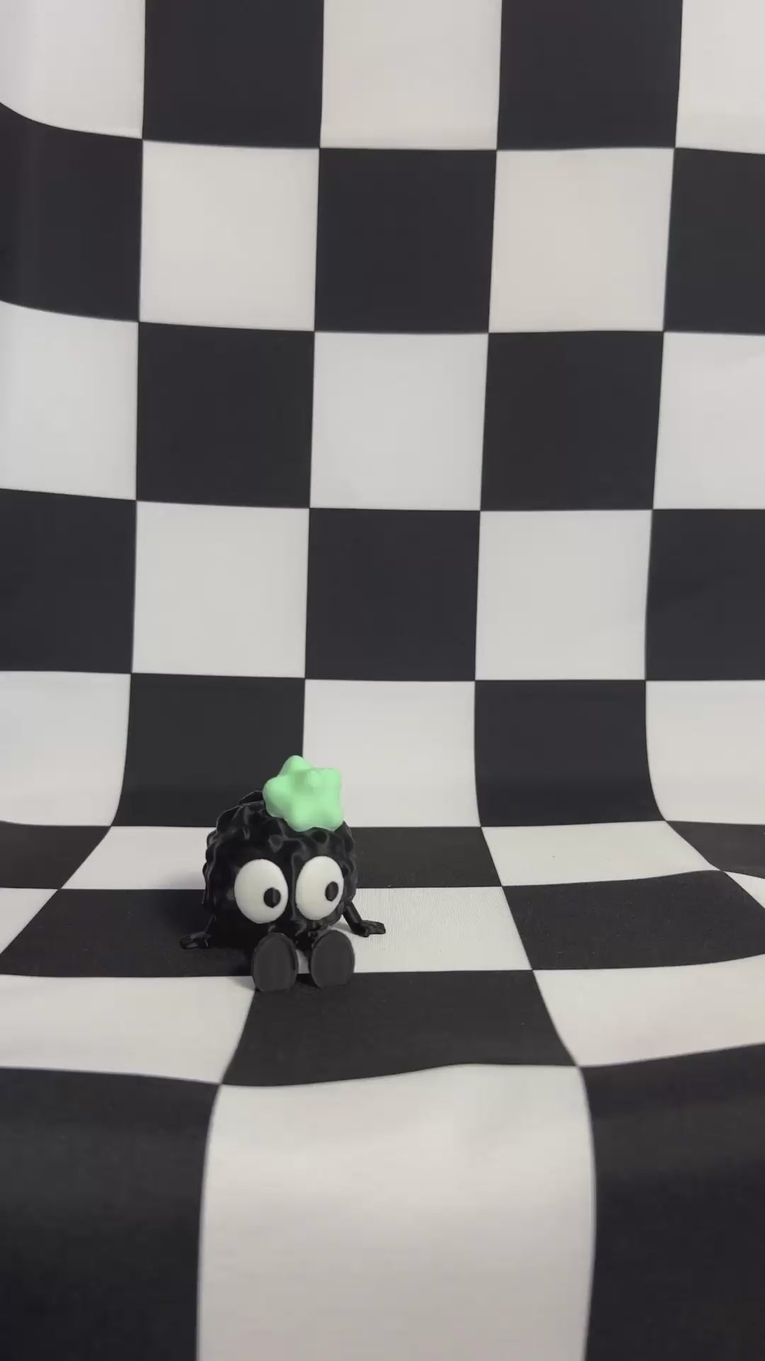 Emoji Angry Soot Sprite 3D Printed Desk Buddy Fidget Figurine1