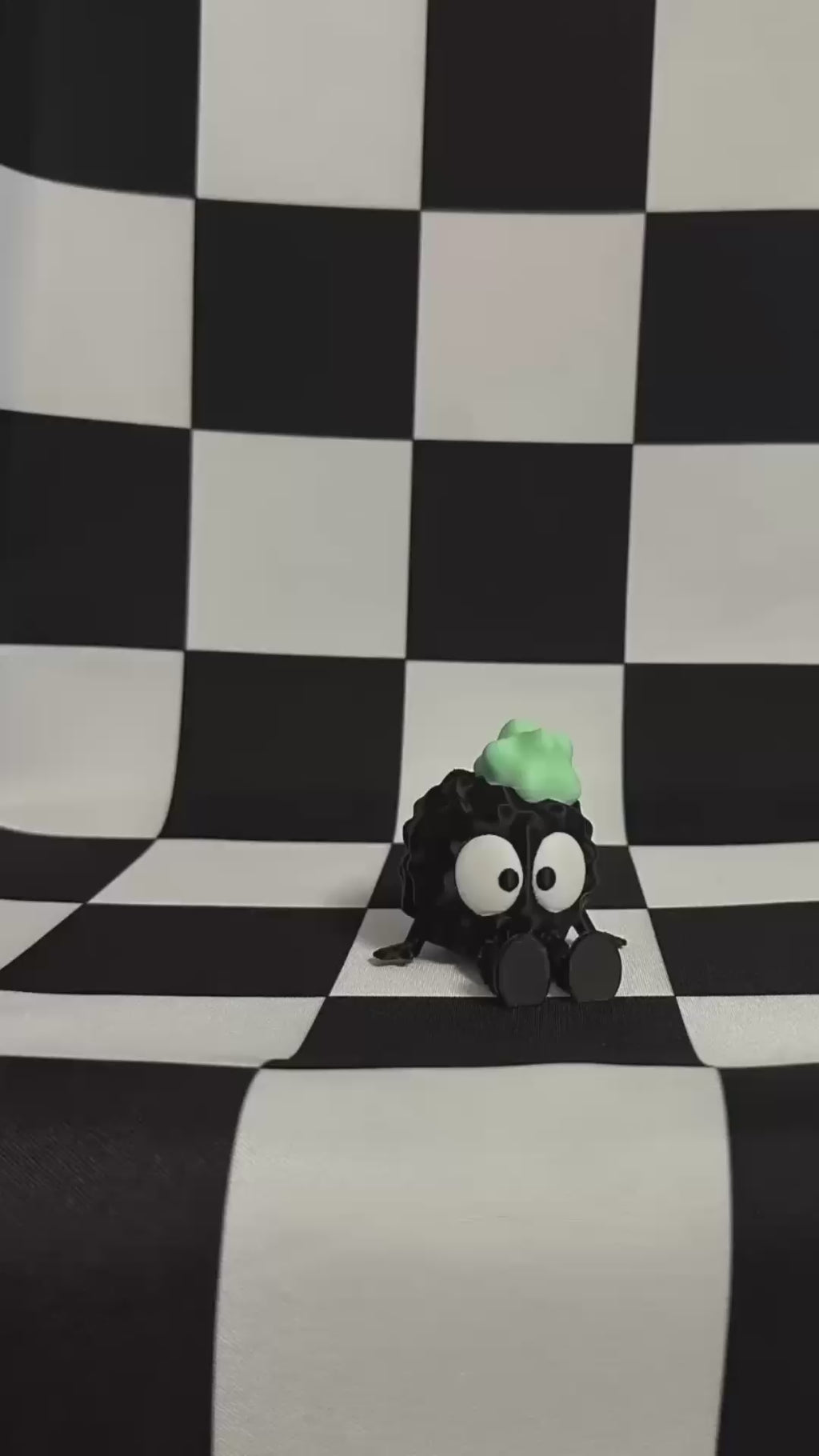 Emoji Soot Sprite 3D Printed Desk Buddy Fidget Figurine