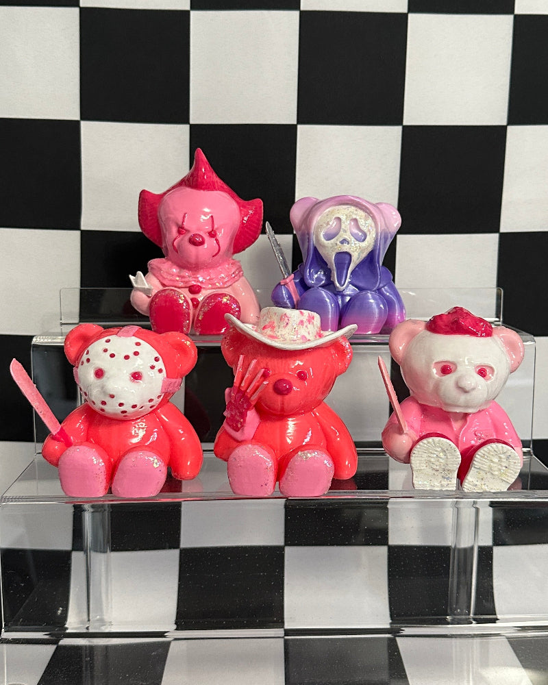Ghostface Bear Valloween Horror Figurine Trinket6