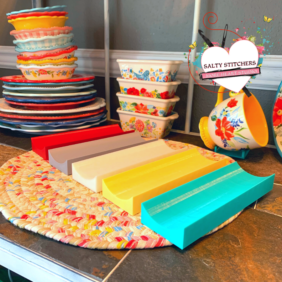 Rolling Pin Accessories | This yellow Pioneer Woman Rolling Pin holders are designed and created by More Heart Studio Designers. They are not Original Pioneer Woman Brand Products.