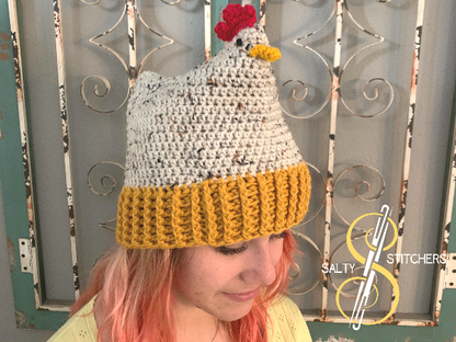 Warm Chicken Winter Crochet Hat | Gifts For Chicken Lovers