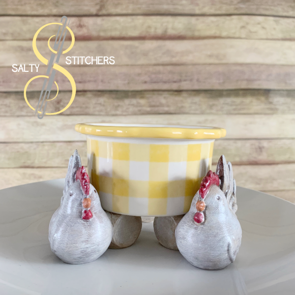 3D Printed Chicken Indoor Planter Feet Stand | Salty Stitchers at More Heart Studio