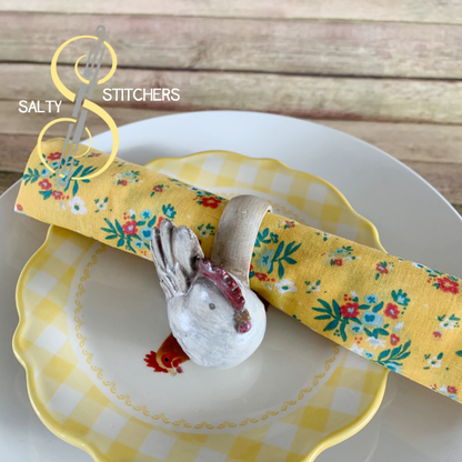 3D Printed Farmhouse Chicken Hand Painted Napkin Ring | Salty Stitchers at More Heart Studio