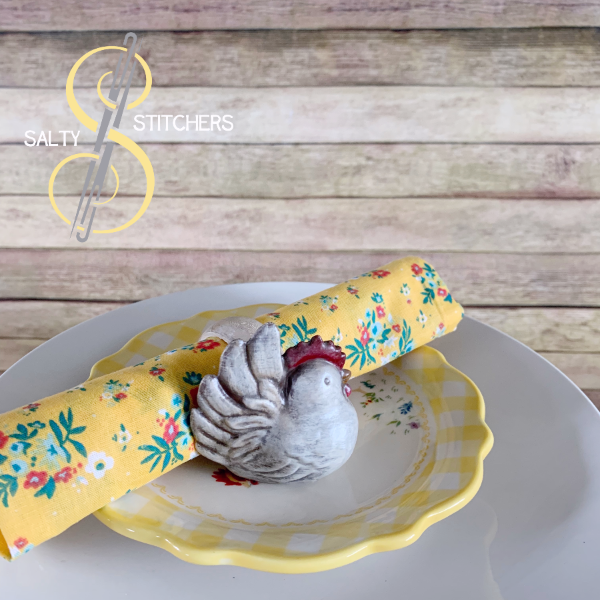 3D Printed Farmhouse Chicken Hand Painted Napkin Ring | Salty Stitchers at More Heart Studio