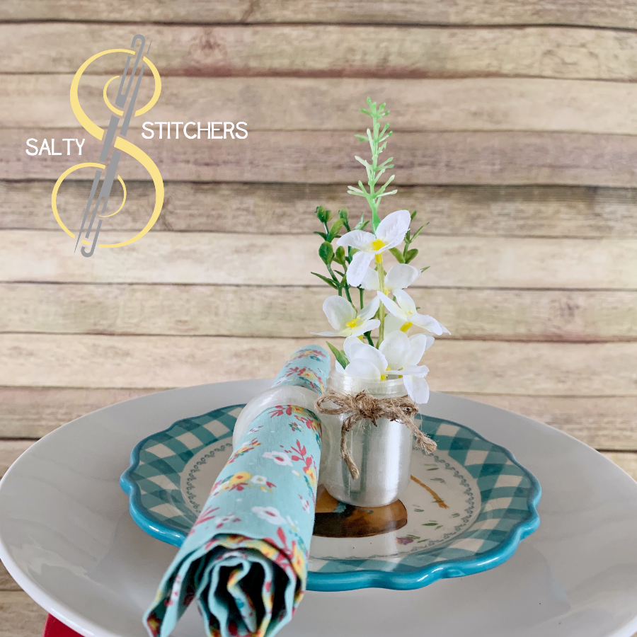 3D Printed Rustic Mason Jar Napkin Ring Holder | Salty Stitchers at More Heart Studio