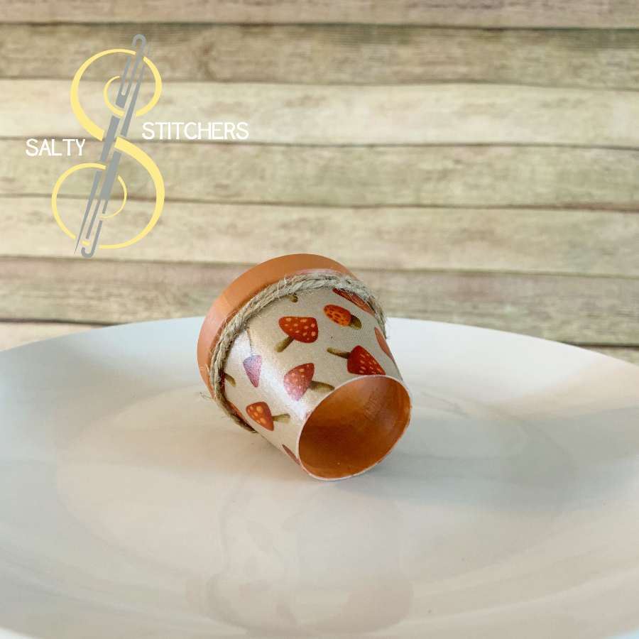 3D Printed Faux Terra Cotta Pot Pioneer Woman Mazie Napkin Ring | Salty Stitchers at More Heart Studio