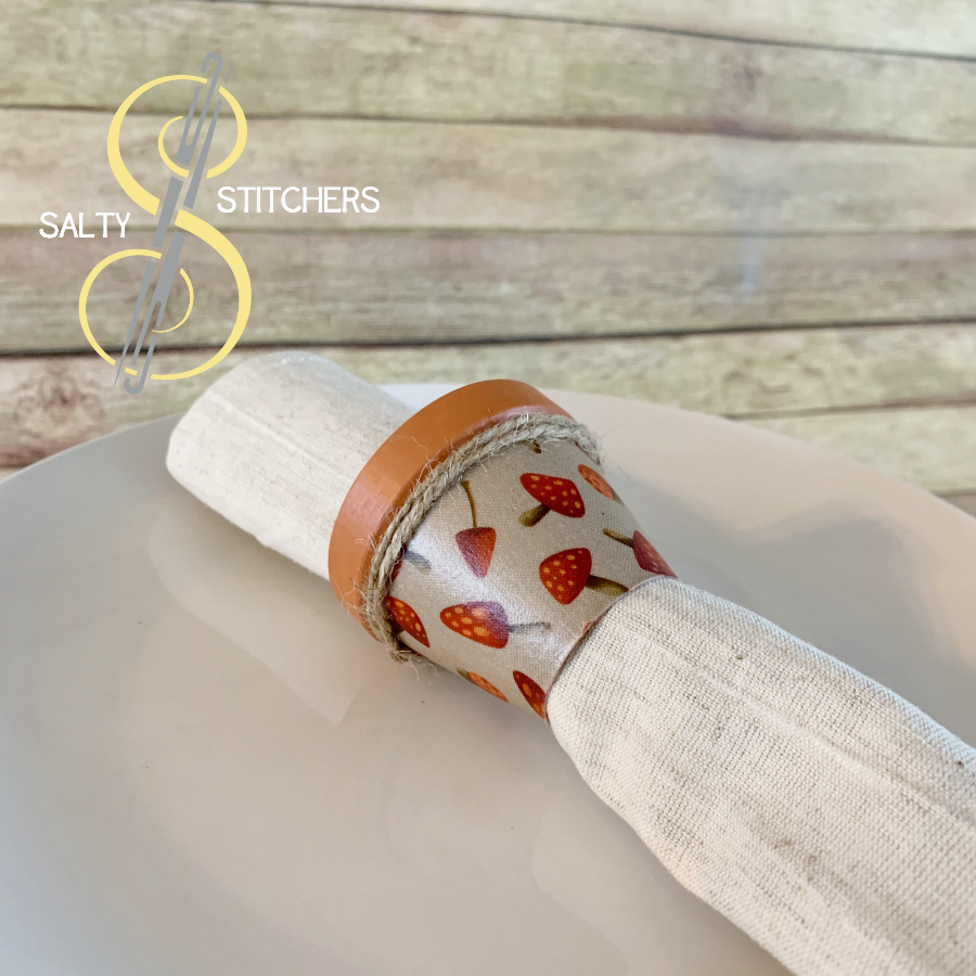 3D Printed Faux Terra Cotta Pot Pioneer Woman Mazie Napkin Ring | Salty Stitchers at More Heart Studio