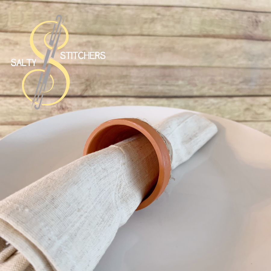 3D Printed Faux Terra Cotta Pot Pioneer Woman Mazie Napkin Ring | Salty Stitchers at More Heart Studio