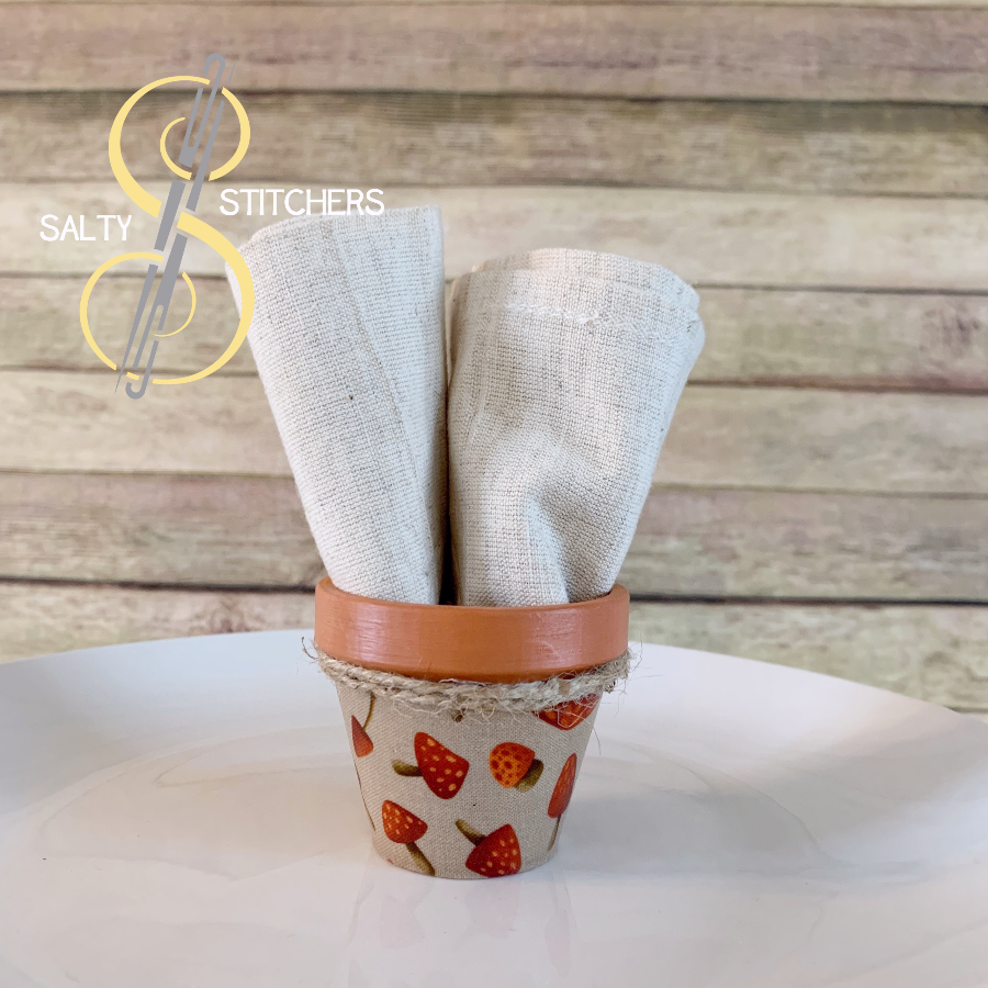 3D Printed Faux Terra Cotta Pot Pioneer Woman Mazie Napkin Ring | Salty Stitchers at More Heart Studio