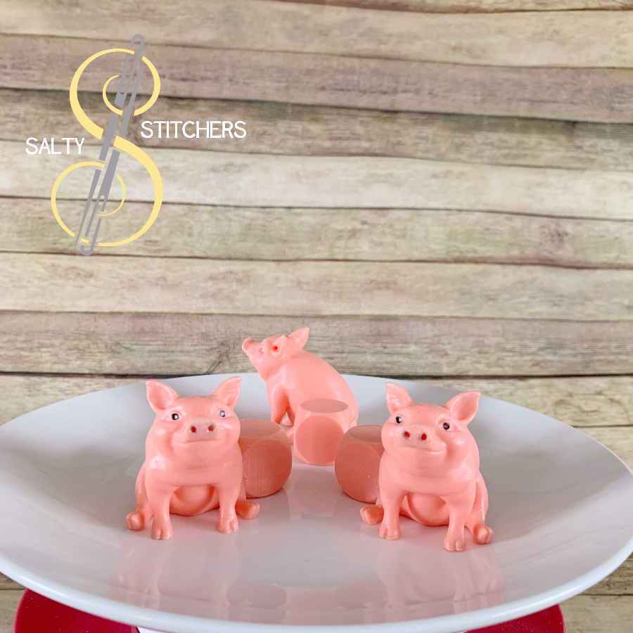 3D Printed Pig Indoor Planter Feet Stand | Salty Stitchers at More Heart Studio