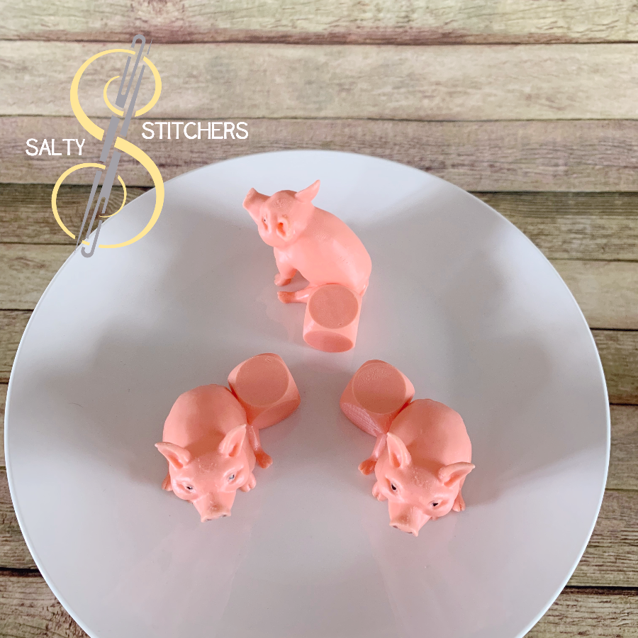 3D Printed Pig Indoor Planter Feet Stand | Salty Stitchers at More Heart Studio