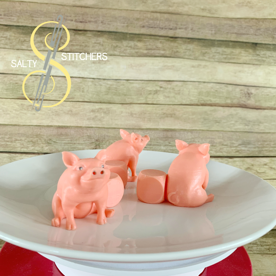 3D Printed Pig Indoor Planter Feet Stand | Salty Stitchers at More Heart Studio