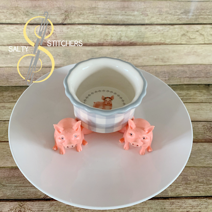 3D Printed Pig Indoor Planter Feet Stand | Salty Stitchers at More Heart Studio